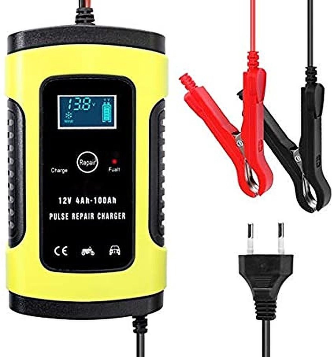 Volledige Automatische Acculader met Puls Reparatie Mode - 12V 6A - ZYX-J10