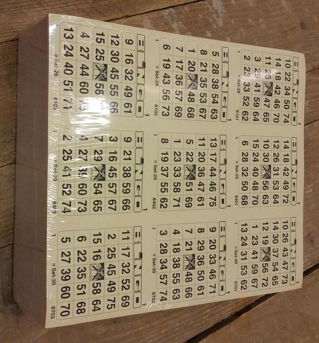 Bingokaarten 1 t/m 75 | 10 Game | Triple - Bingoboek