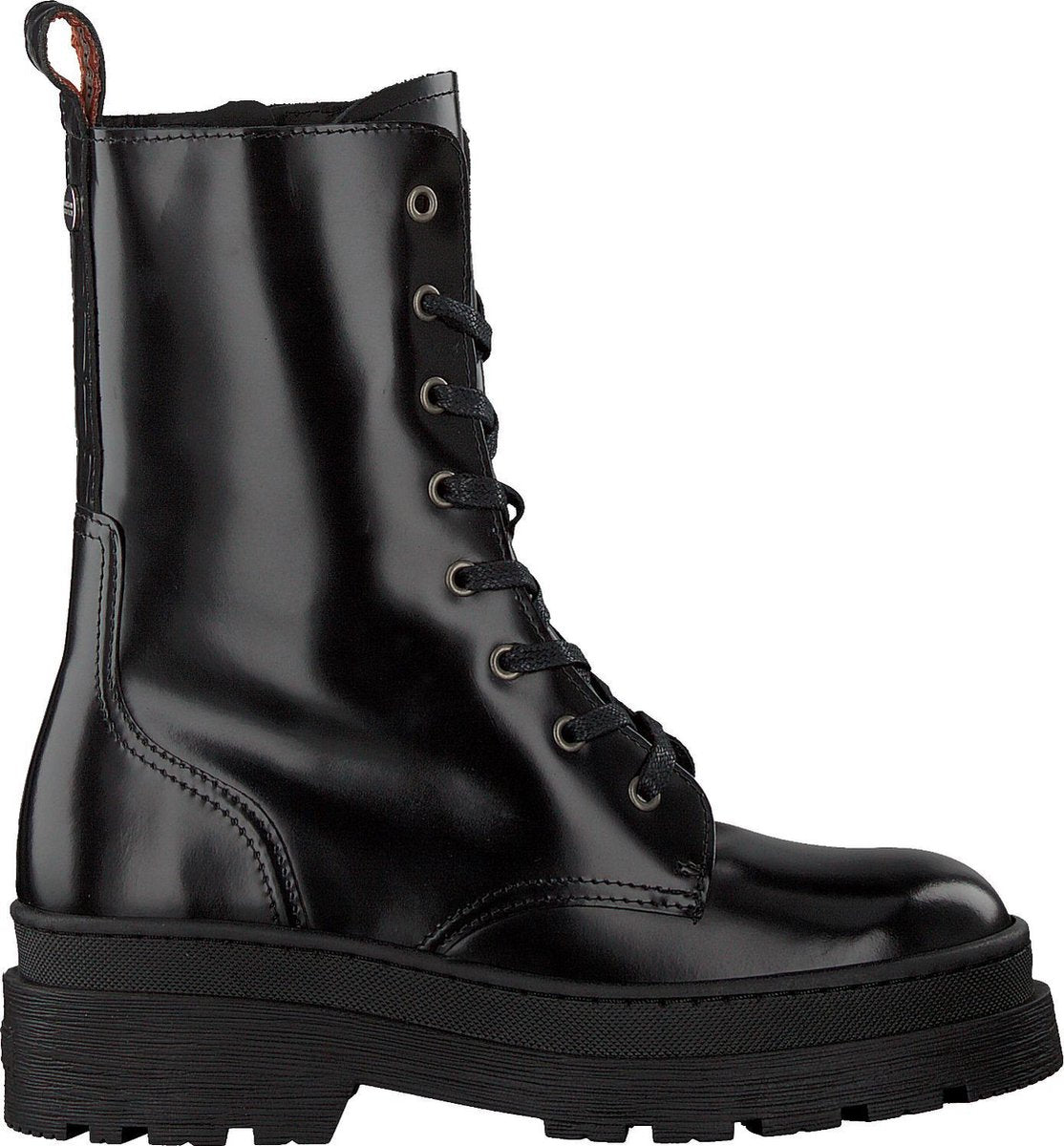 Scotch & Soda Aubri 741069 Veterboots - Laarzen Met Veters - Dames - Zwart - Maat 37