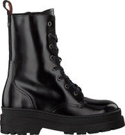 Scotch & Soda Aubri 741069 Veterboots - Laarzen Met Veters - Dames - Zwart - Maat 37