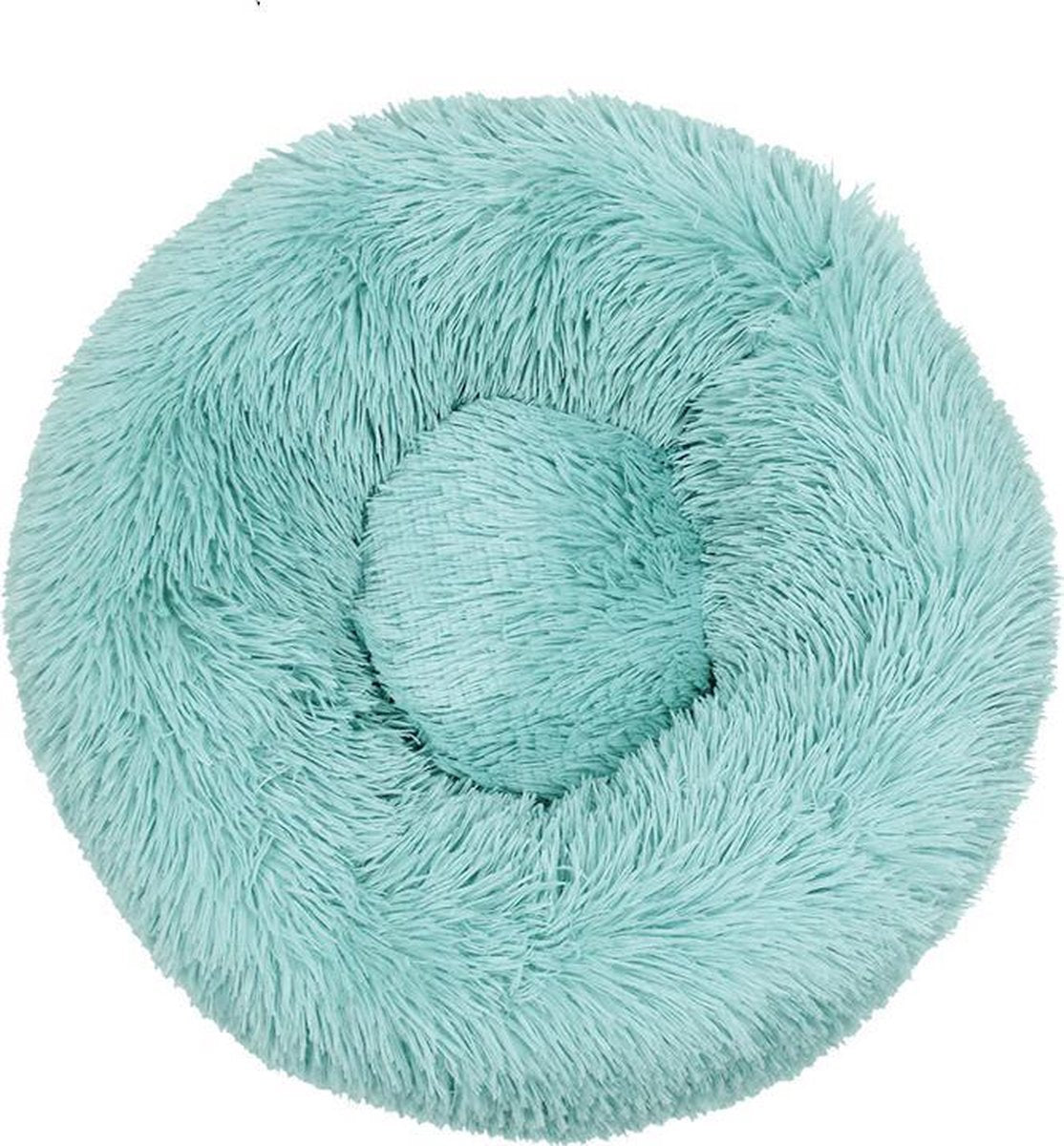 BEESSIES® donut hondenmand/hondenkussen 80 cm - wasbare hoes - mint blauw - huisdierbed  hondenbed - hond kussen mand
