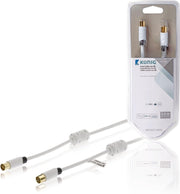 Coax Cable 100 dB Coax Male - Coax Female 5 m White