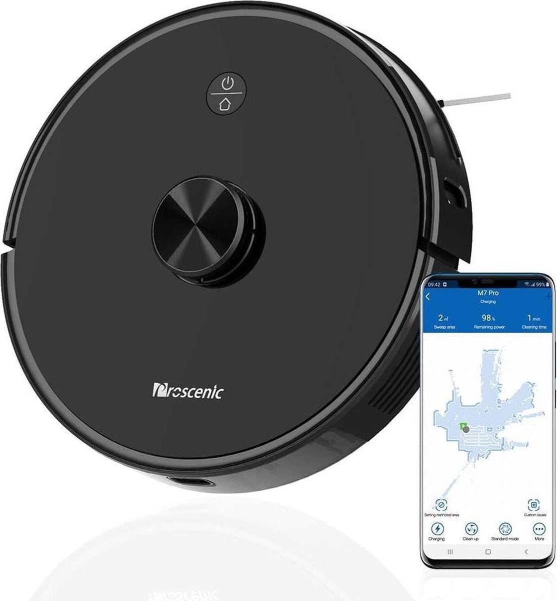 Proscenic M7 Pro - Robotstofzuiger met dweilfunctie