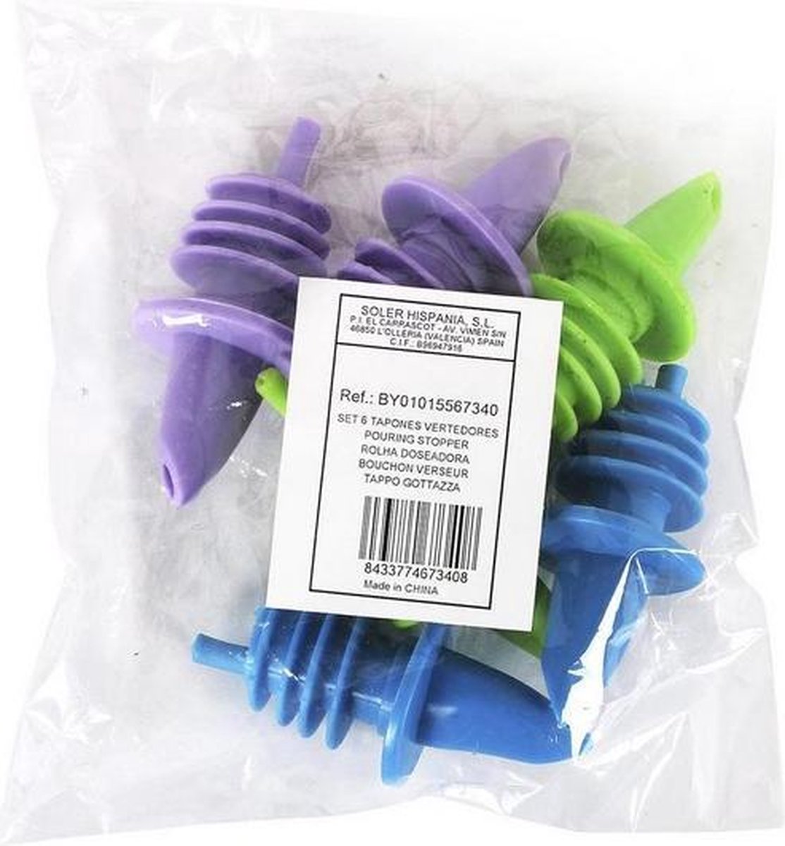 Set 6 gietpluggen