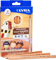 KLEURPOTLODEN HUIDSKLEUREN LYRA GIANT SKIN TONES 12 STUKS ASSORTIE