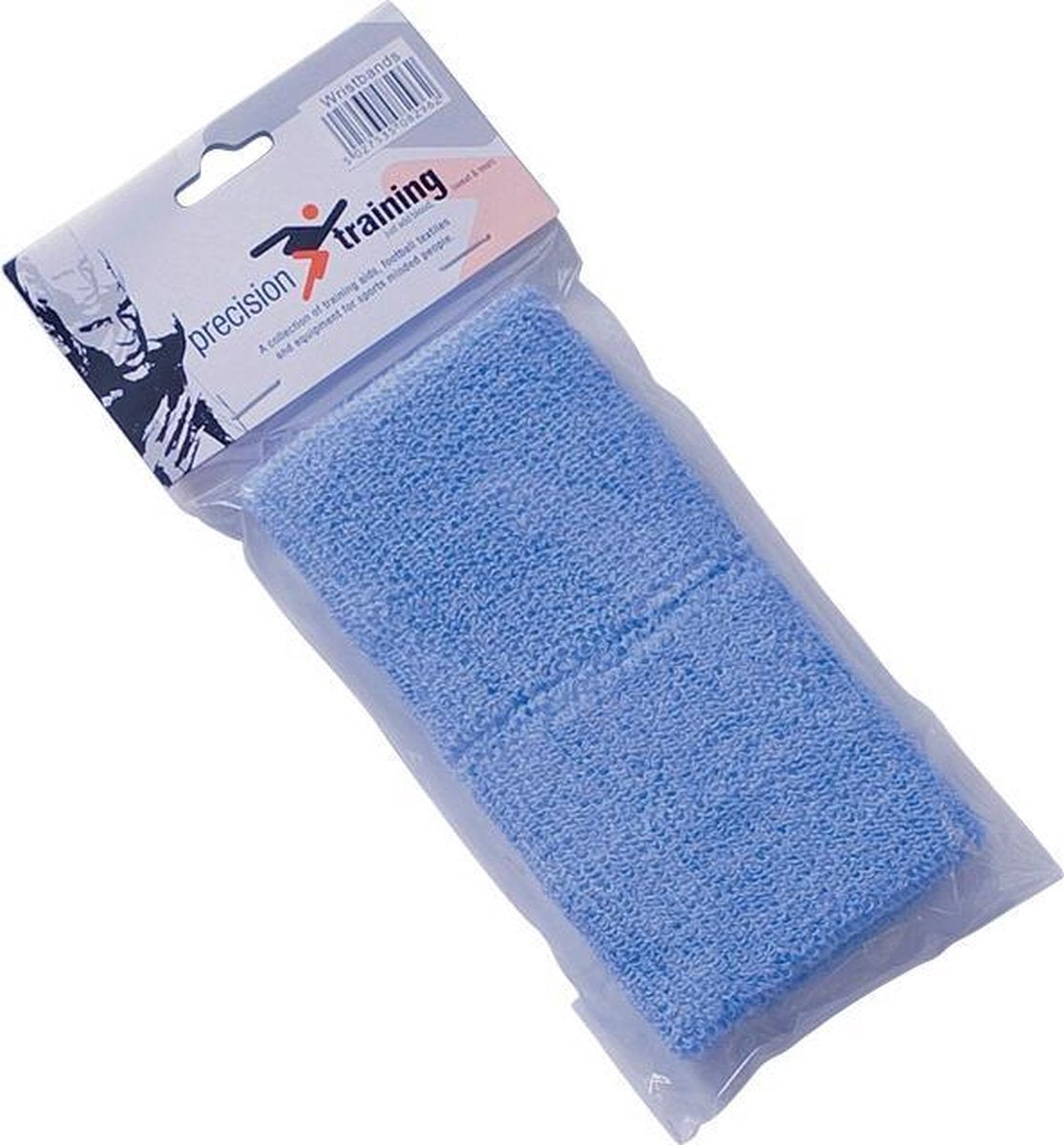 Precision Training Polsbanden Katoen Blauw 2 Stuks One-size