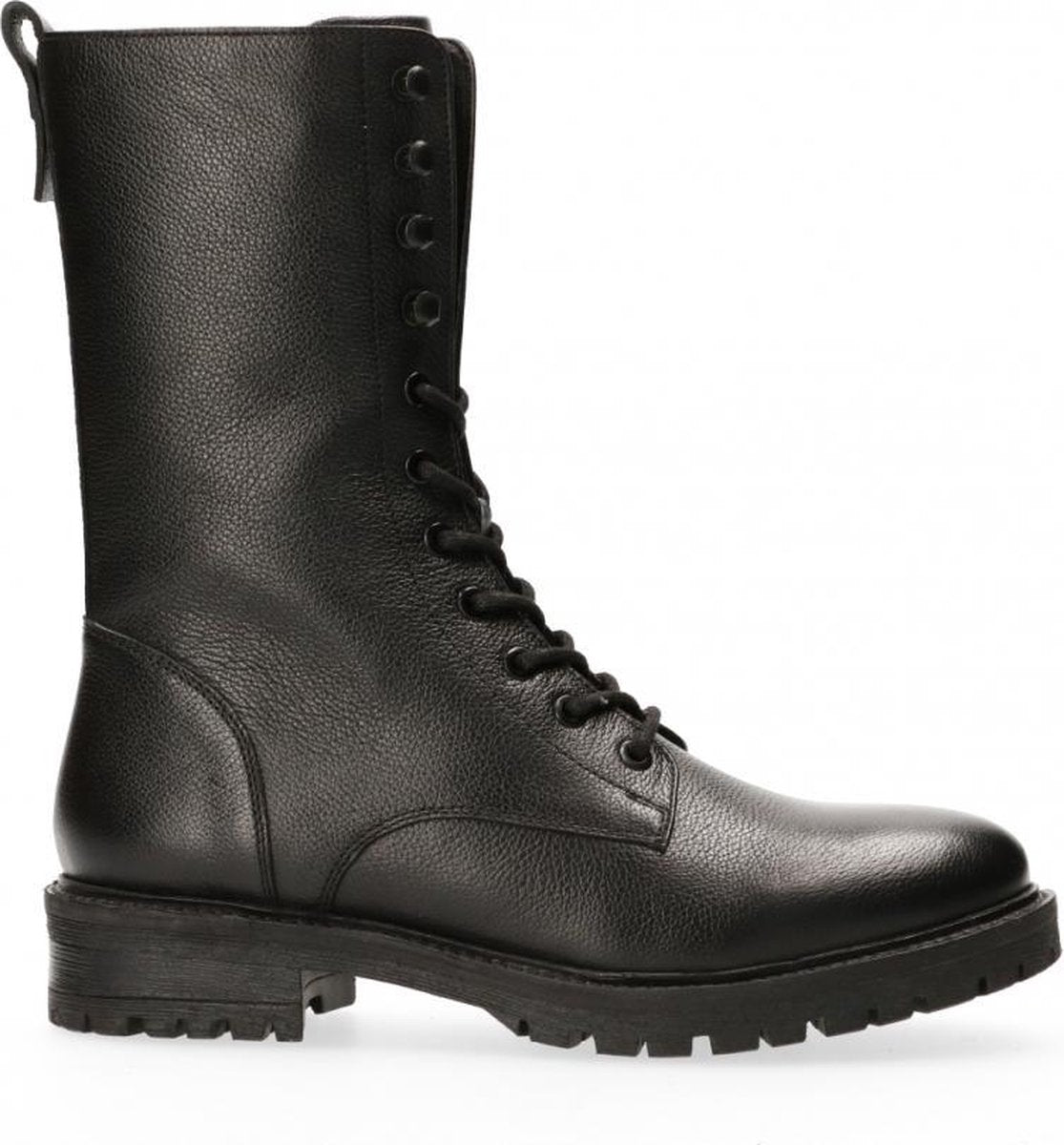 Van Dalen  - 3/4 Veterboot Leer - Womens - Black - 38