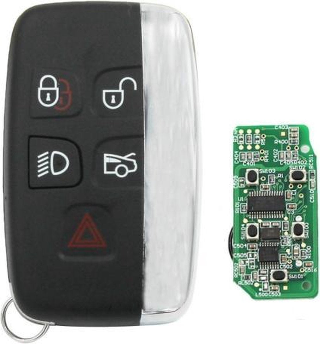 5-knops Smart 433 frequentie-afstandsbediening met woorden voor Sports Land Rover Range Rover