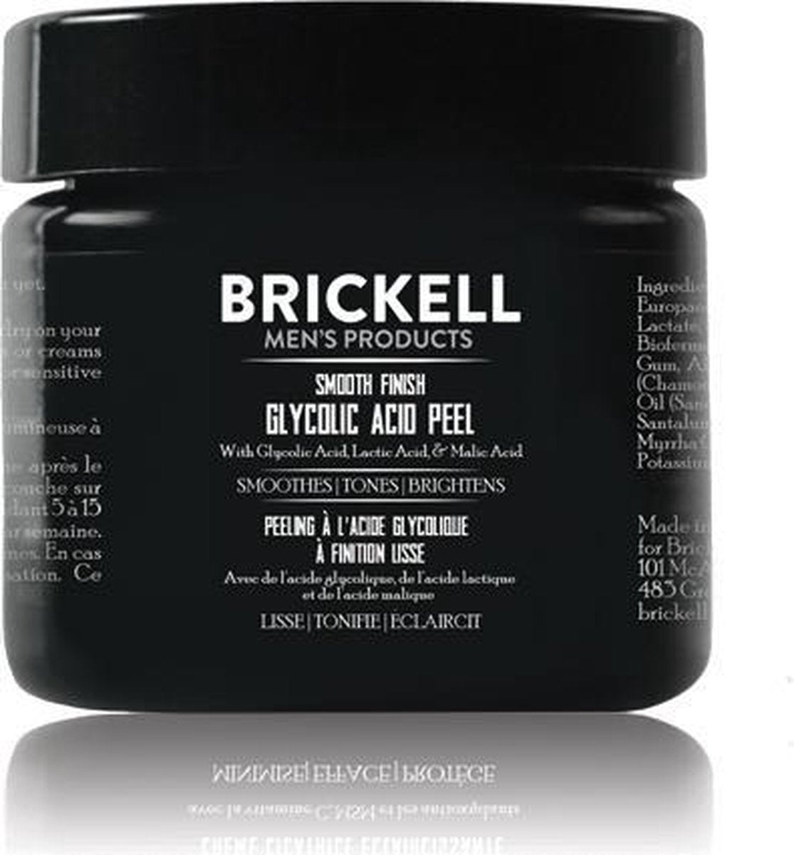 Brickell Men's Smooth Finish Glycolic Acid Peel 59 ml.