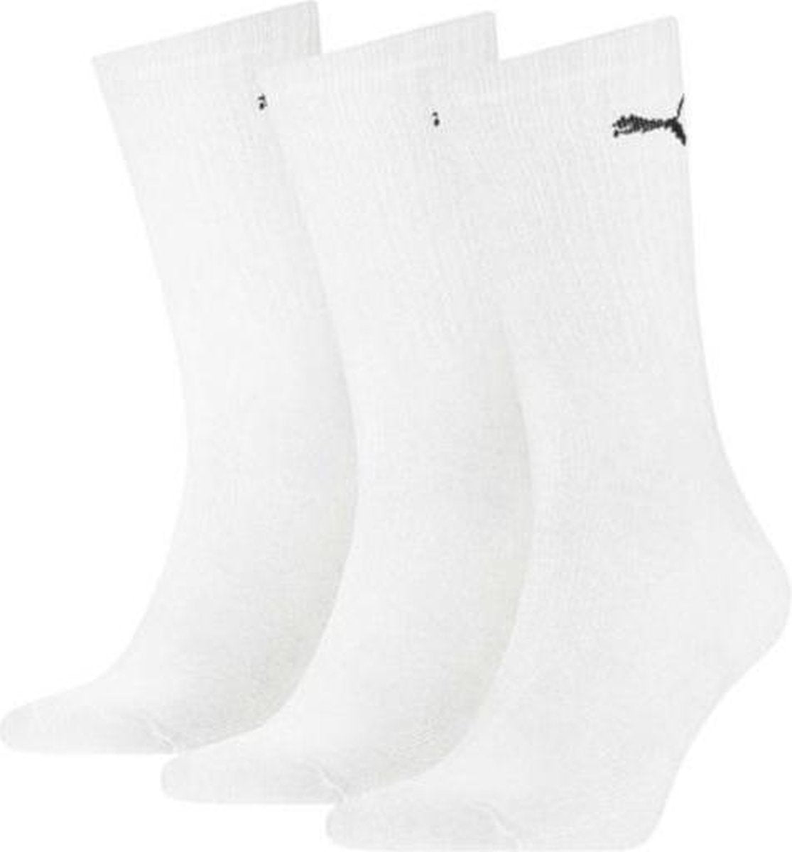 Puma Sportsokken Sport Crew Katoen Wit 3 Paar Mt 35-38