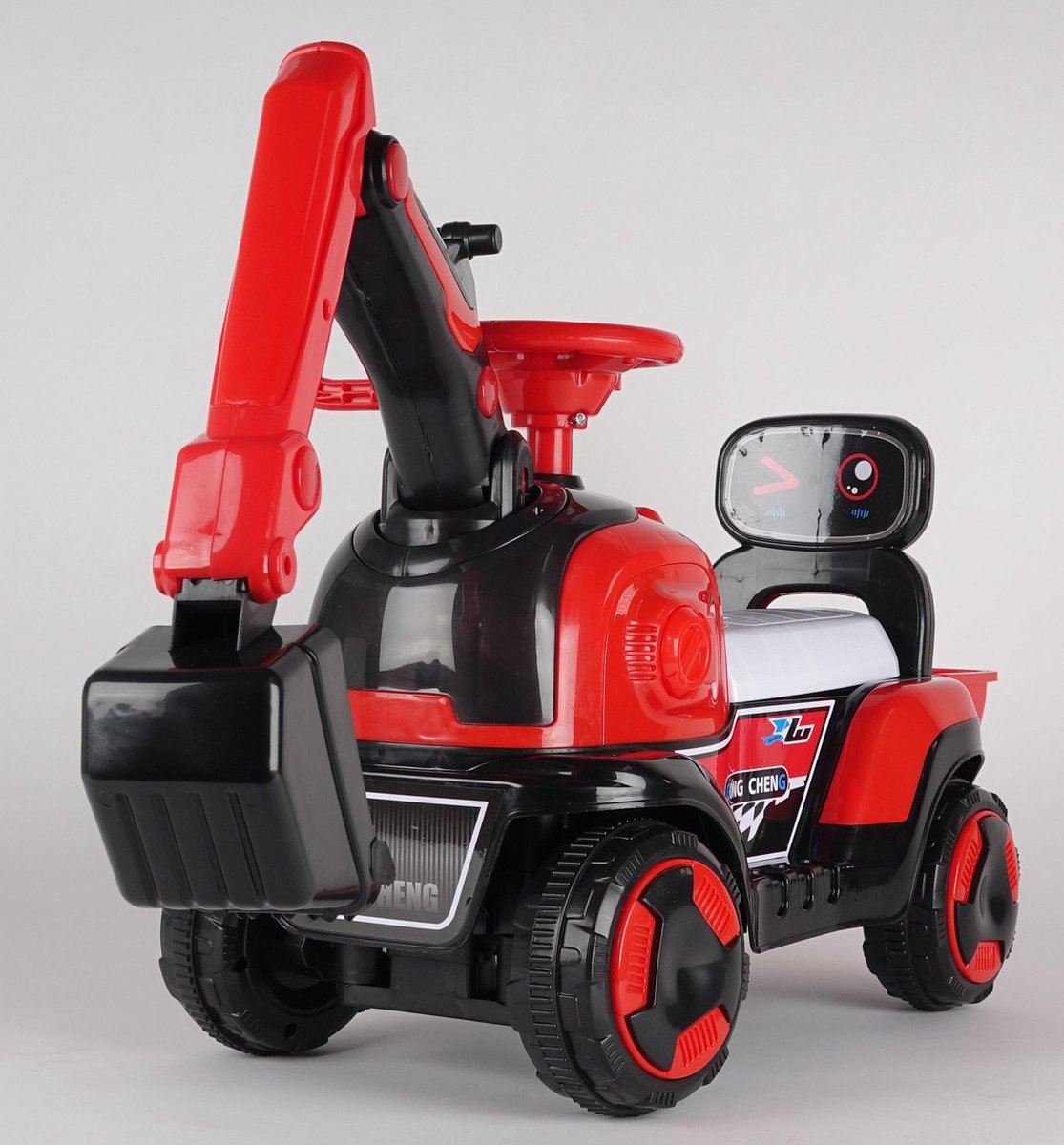 Loopauto graafmachine Rood