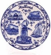 Delfts Blauw Embossed Bord 10 Cm Holland - Souvenir