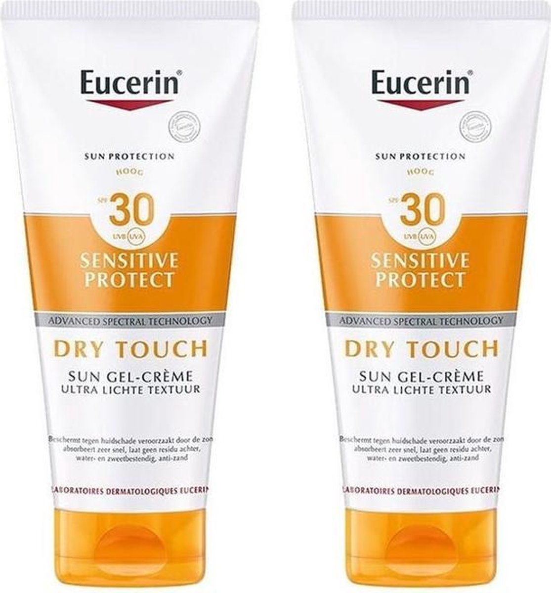 Eucerin Sun Sensitive Protect Gel-Crème Dry Touch SPF 30 2x200ml