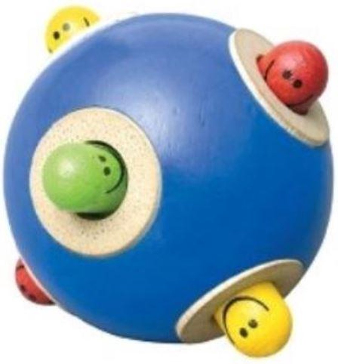 Peek-a-booh bal blauw of groen