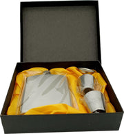 RVS Heupfles Gepersonaliseerd - Gift - Drankfles - Zakfles - RVS Flacon - Zakflacon - Incl. Trechter en Bekers