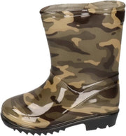 Groene peuter/kinder regenlaarzen camouflage/leger print - Rubberen laarzen/regenlaarsjes voor kinderen 24