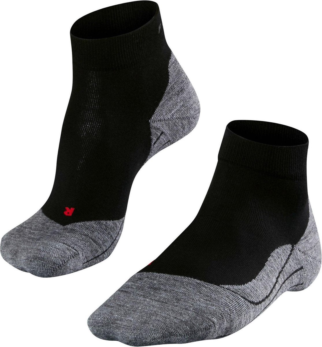 Falke RU4 short heren hardloopsokken - zwart