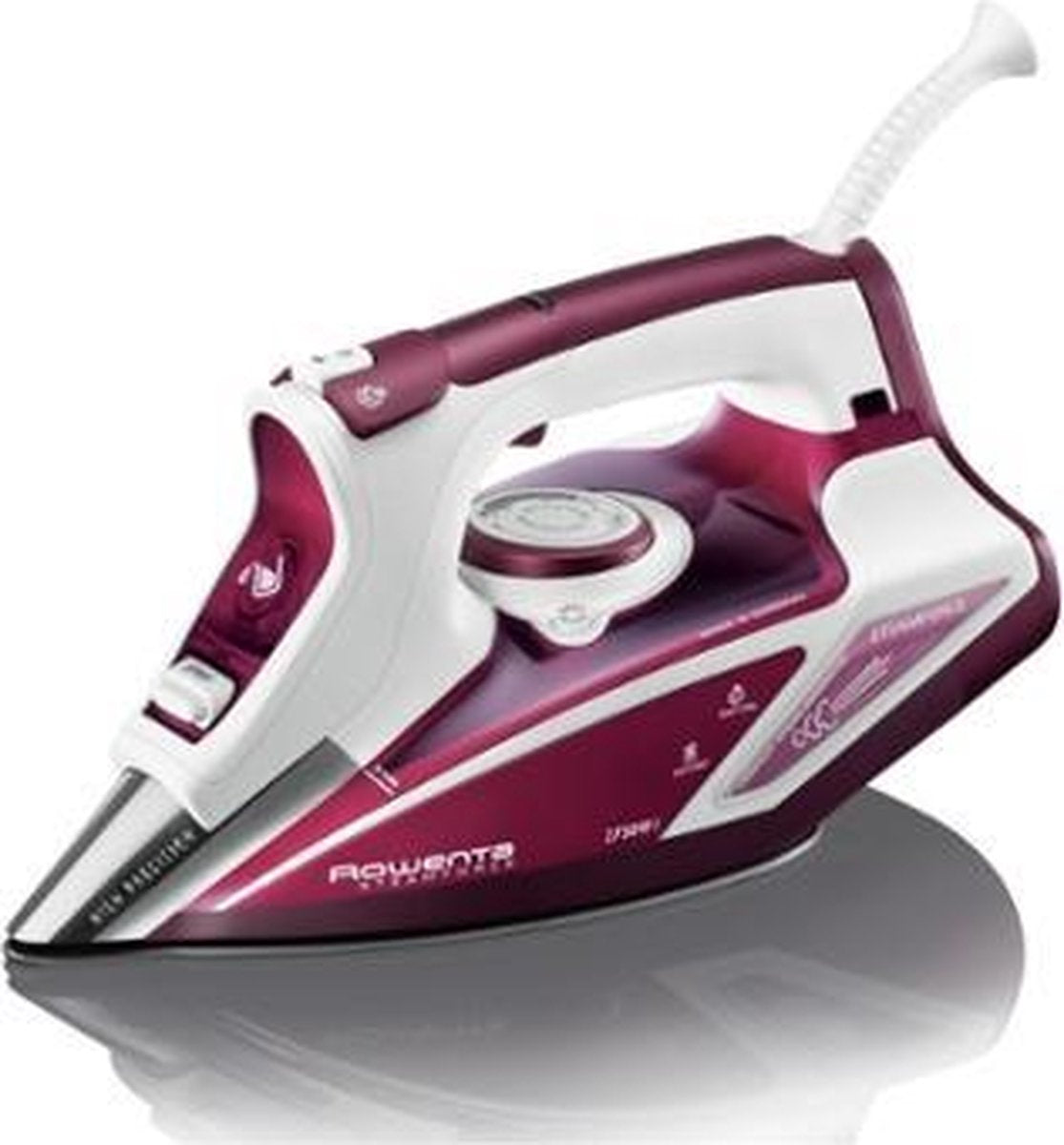 Rowenta Steamforce DW9230 Stoomstrijkijzer Roestvrijstalen zoolplaat Rood