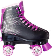 Muuwmi Rolschaatsen Disco Junior Kunstleer Zwart/lila Maat 31-34