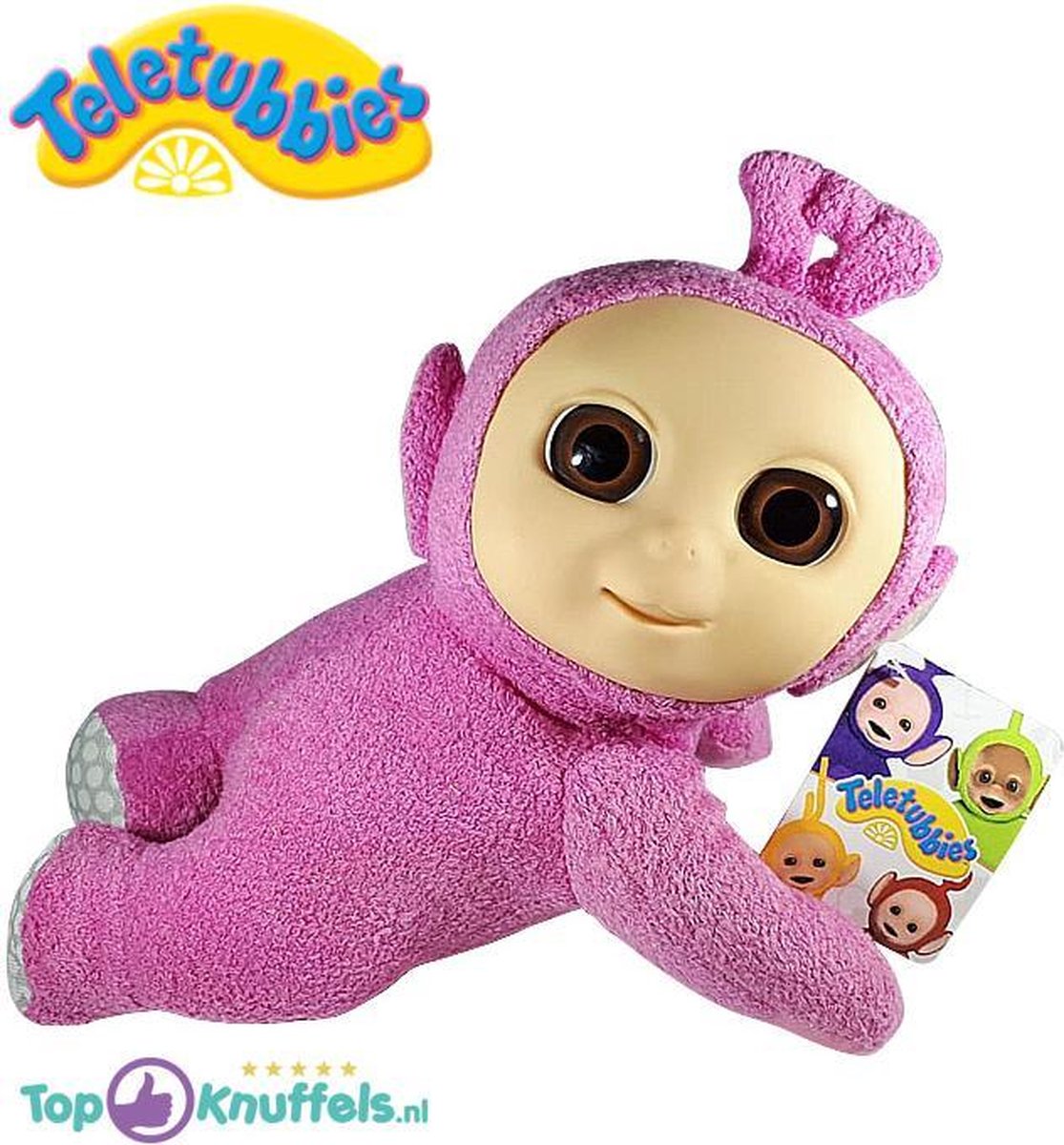 Teletubbies Pluche Knuffel Kruipend Paars 30 cm | Teletubbies | Speelgoed Baby | Baby Pluche Knuffel | Laa-Laa | Tinky Winky | Dipsy | Po | Teletubbies Plush Peluche Knuffel voor kinderen