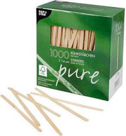 PAPSTAR Pure Houten Roerstaafjes