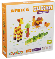 Cubika houten blokjes bouwset - Afrika