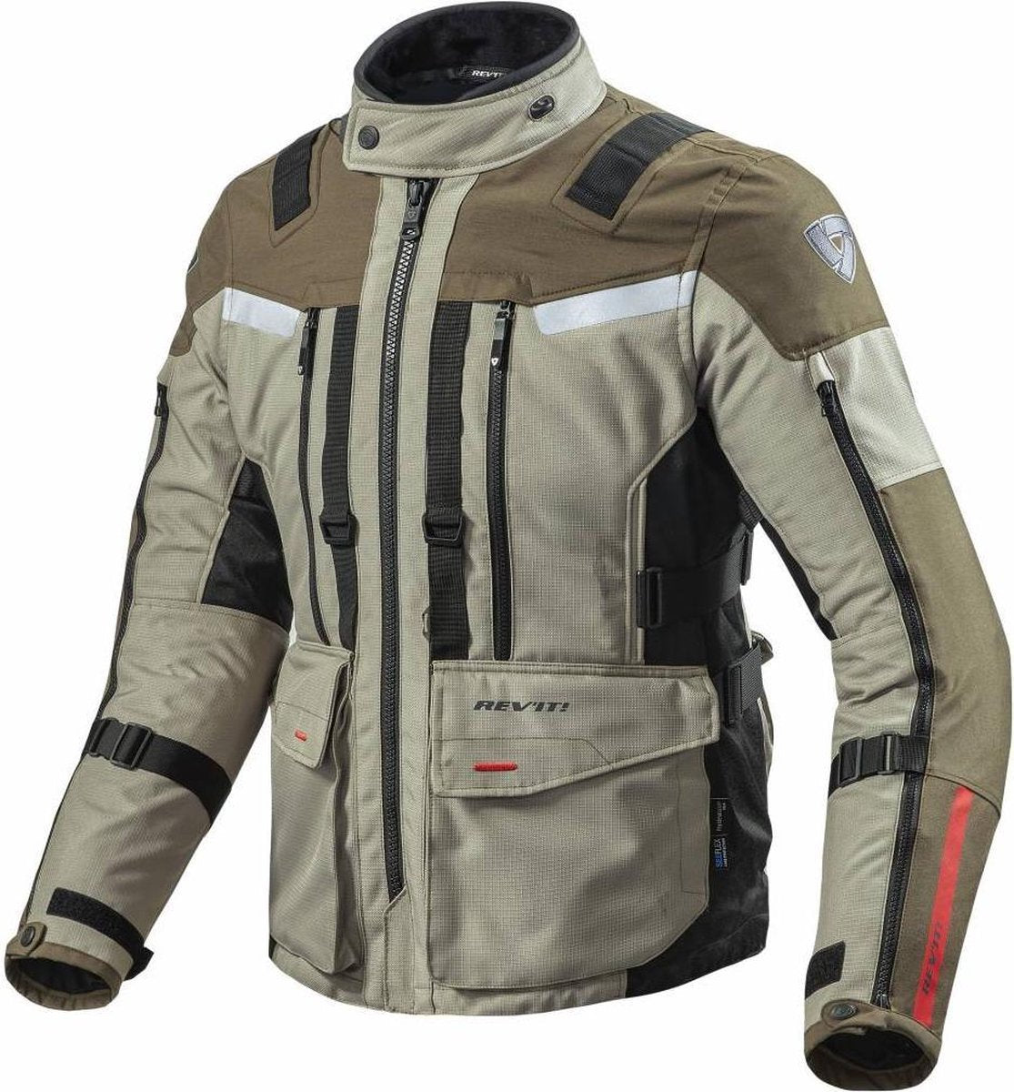 REV'IT! Sand 3 Black Textile Motorcycle Jacket XYL
