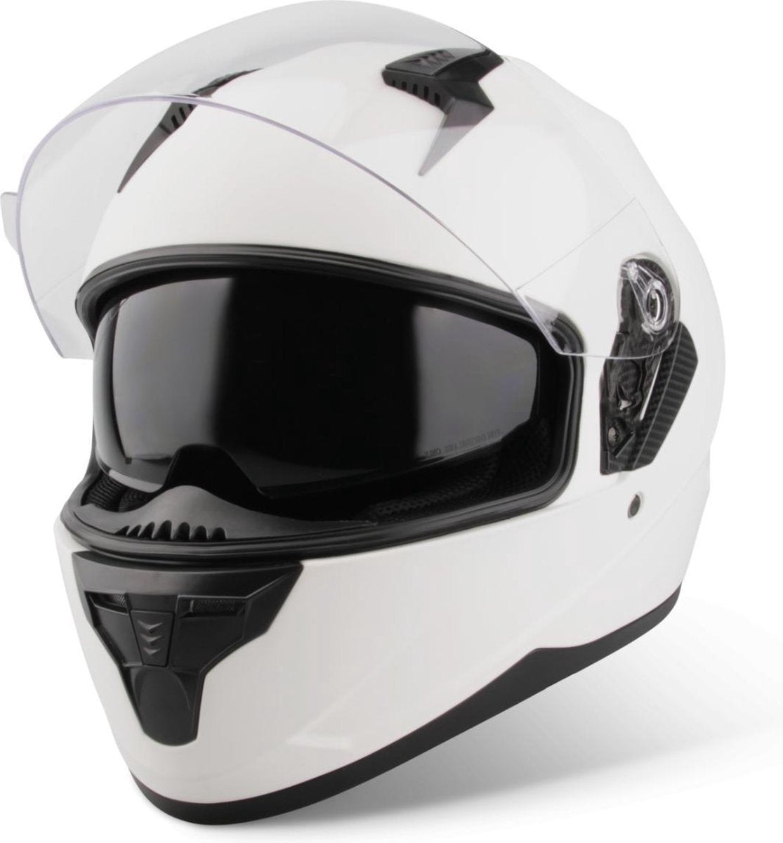 Vinz Kennet Integraalhelm met Zonnevizier / Motorhelm / Scooter helm / Brommerhelm – Mat Jet Stream