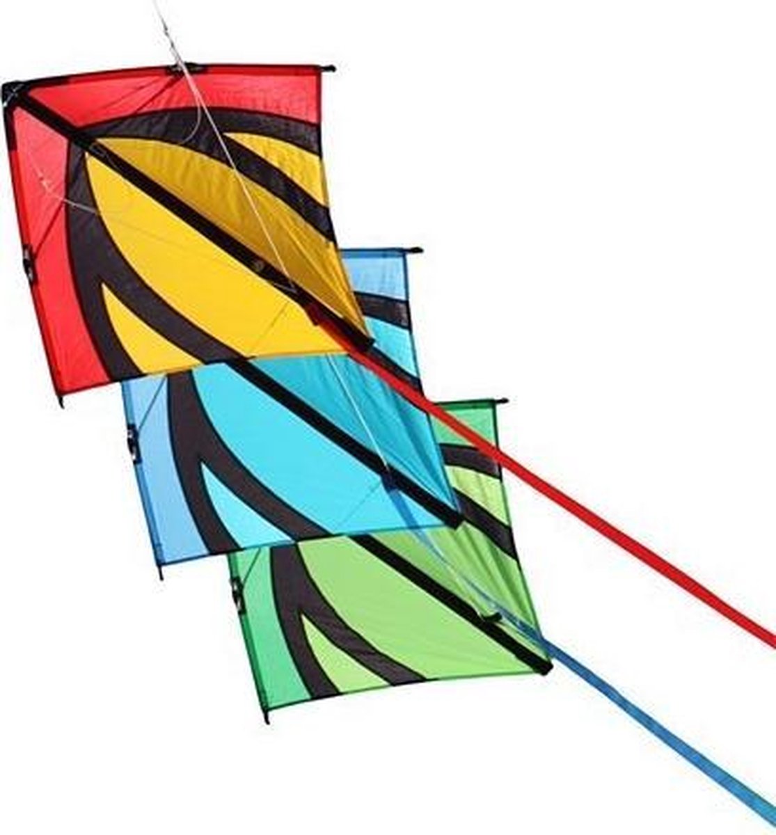 Spiderkites Tweelijnsstuntkite Leon 3 Stack 80 Cm