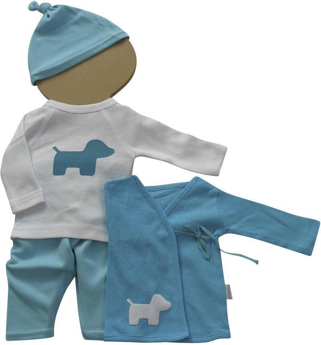Amelius Unisexkledingset - Blauw/Wit - Maat 42