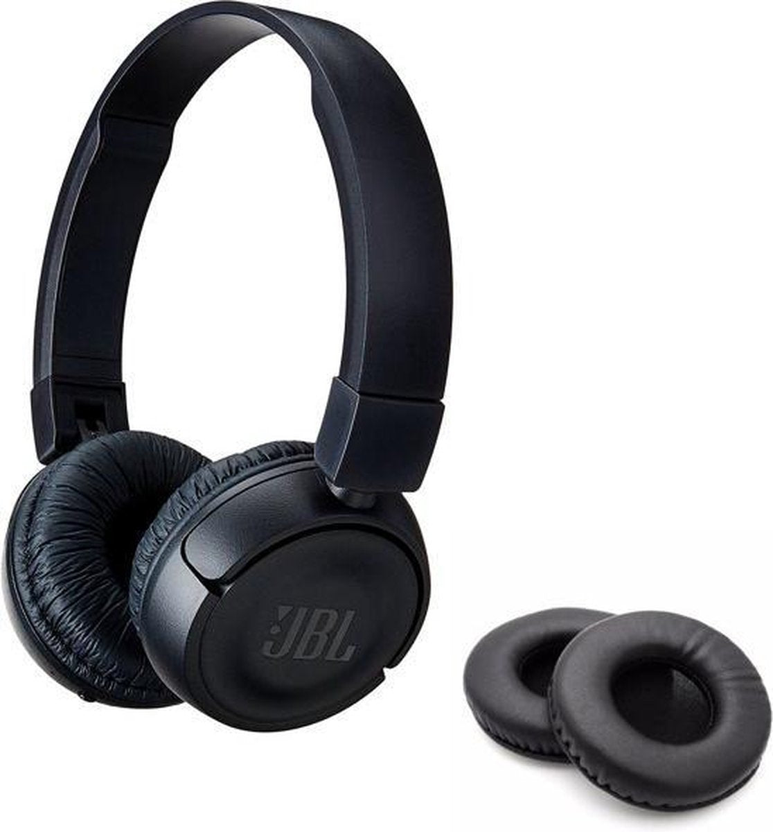 PU Lederen Oorkussens - Oorkussen set - Koptelefoon kussens - Geschikt voor de JBL T450/T450BT On-Ear - Zwart
