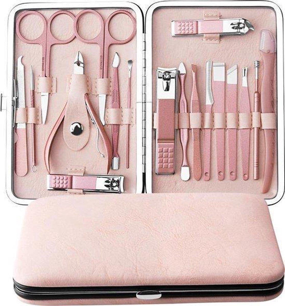 18-Delige Manicure Set - Pedicure Set - Inc. Nagelknipper