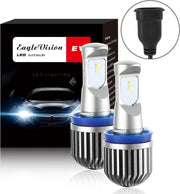EV10LED-CSP 2 STKS H8 / H9 / H11 DC 9-30V 9.5W 6000K 900LM Markeer Mistlamp Xenon Wit
