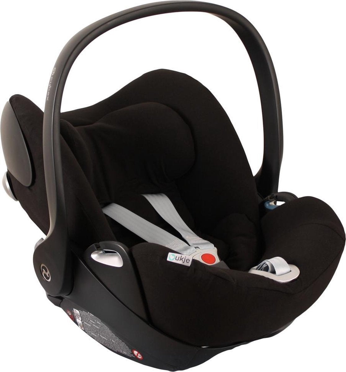 Ukje - Cybex autostoel hoes Cybex Cloud Q - zwart effen