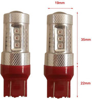 50w Canbus LED remlicht / achterlicht T20-w21/5w - rood