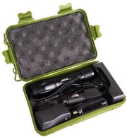 Militaire LED Zaklamp Oplaadbaar - Opbergkit - IPX-6 Waterresistent - 1000 Lumen - Zwart