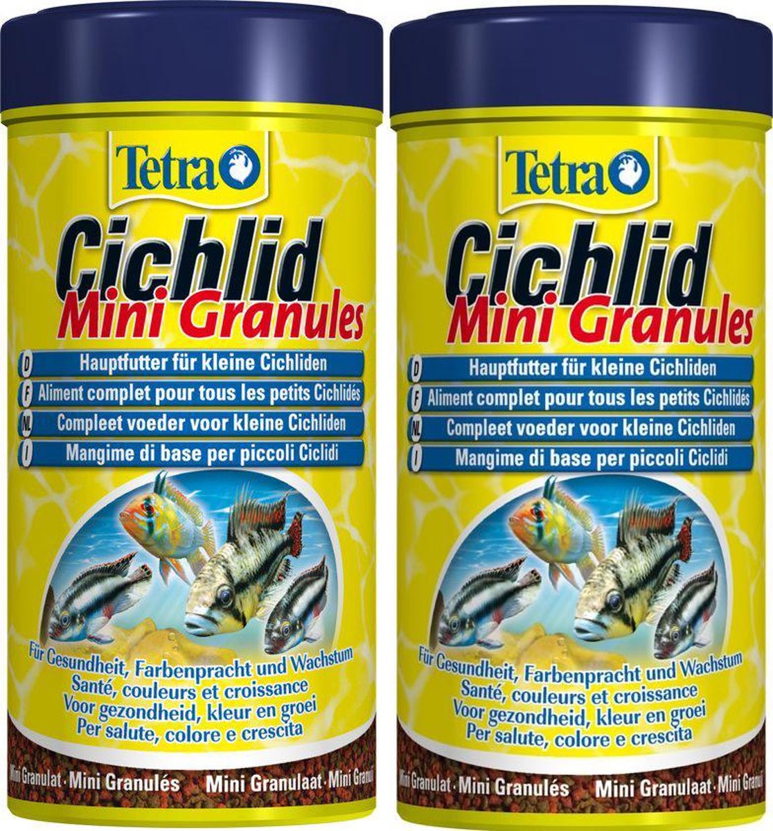 Tetra cichlid granulaat mini 250 ml per 2