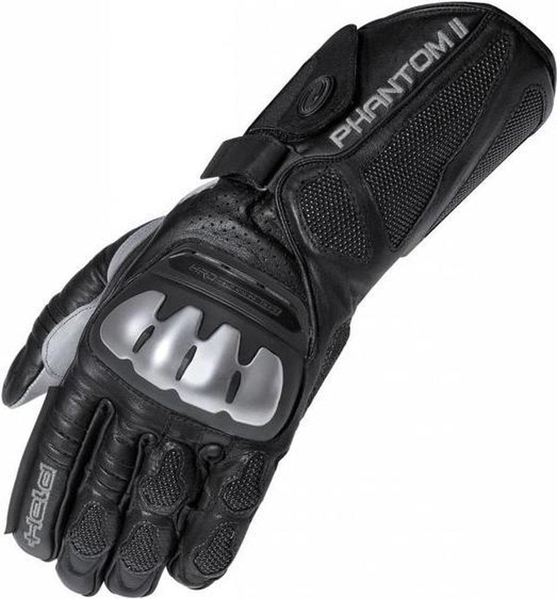 Held Phantom II Black White Motorcycle Gloves 10