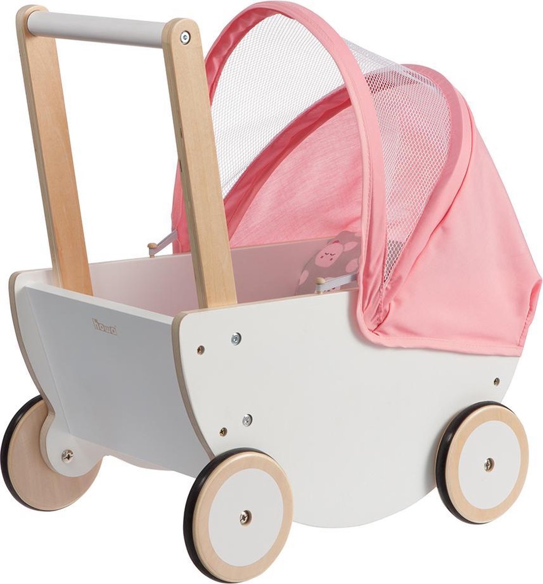 howa Houten Poppenwagen "Cosy Cactus" met opvouwbare kap 2550