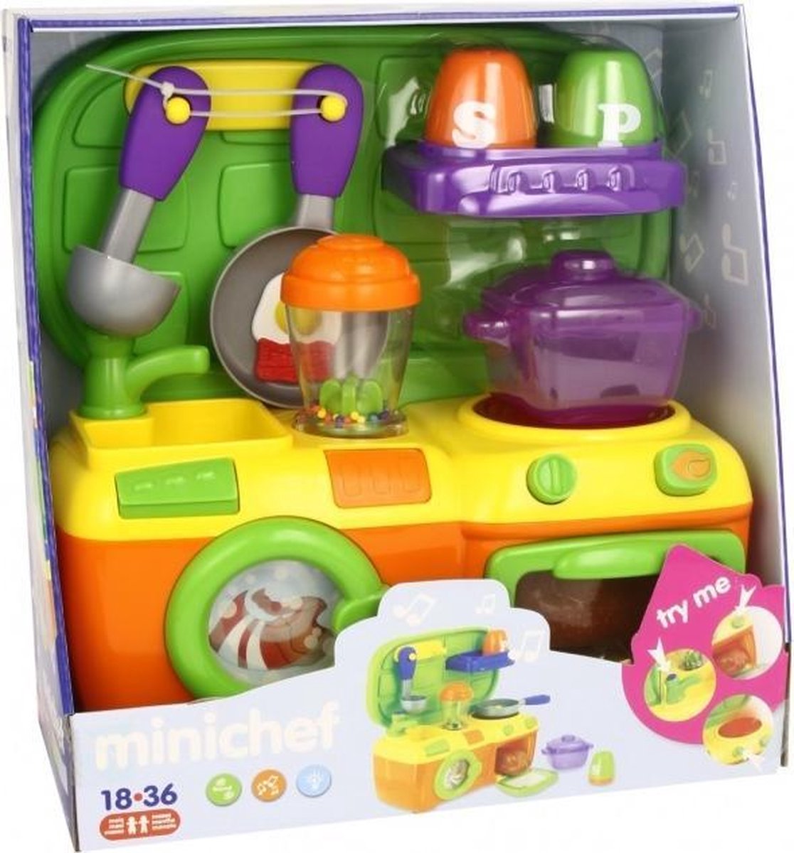 Miniland - Mini speelkeuken - Voor kinderen van 18 tot 36 maanden