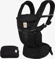 Ergobaby Omni Breeze Baby draagzak Onyx Black - ergonomische draagzak vanaf geboorte