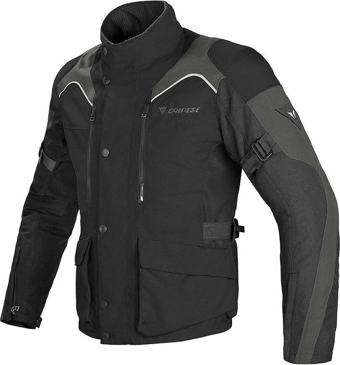 DAINESE TEMPEST D-DRY ZWART ZWART DONKER GULL GRIJS MOTORJAS 52