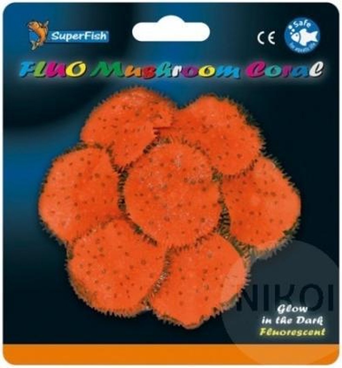 SF fluo mushroom coral oranje