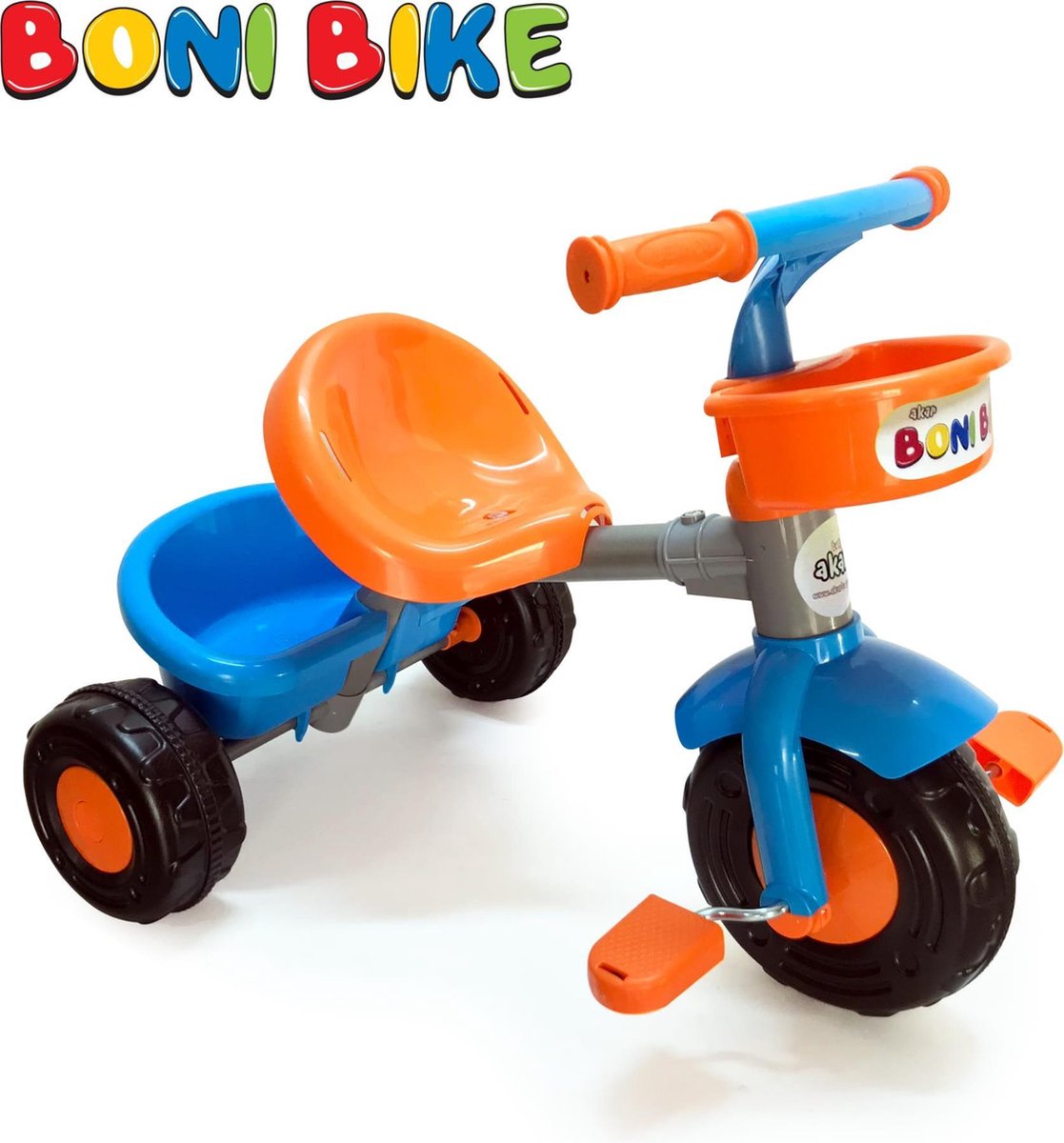 Akar Toys - Bonibike - 3 Wieler / Driewieler / Loopfiets / Driewieler Loopfiets - Oranje