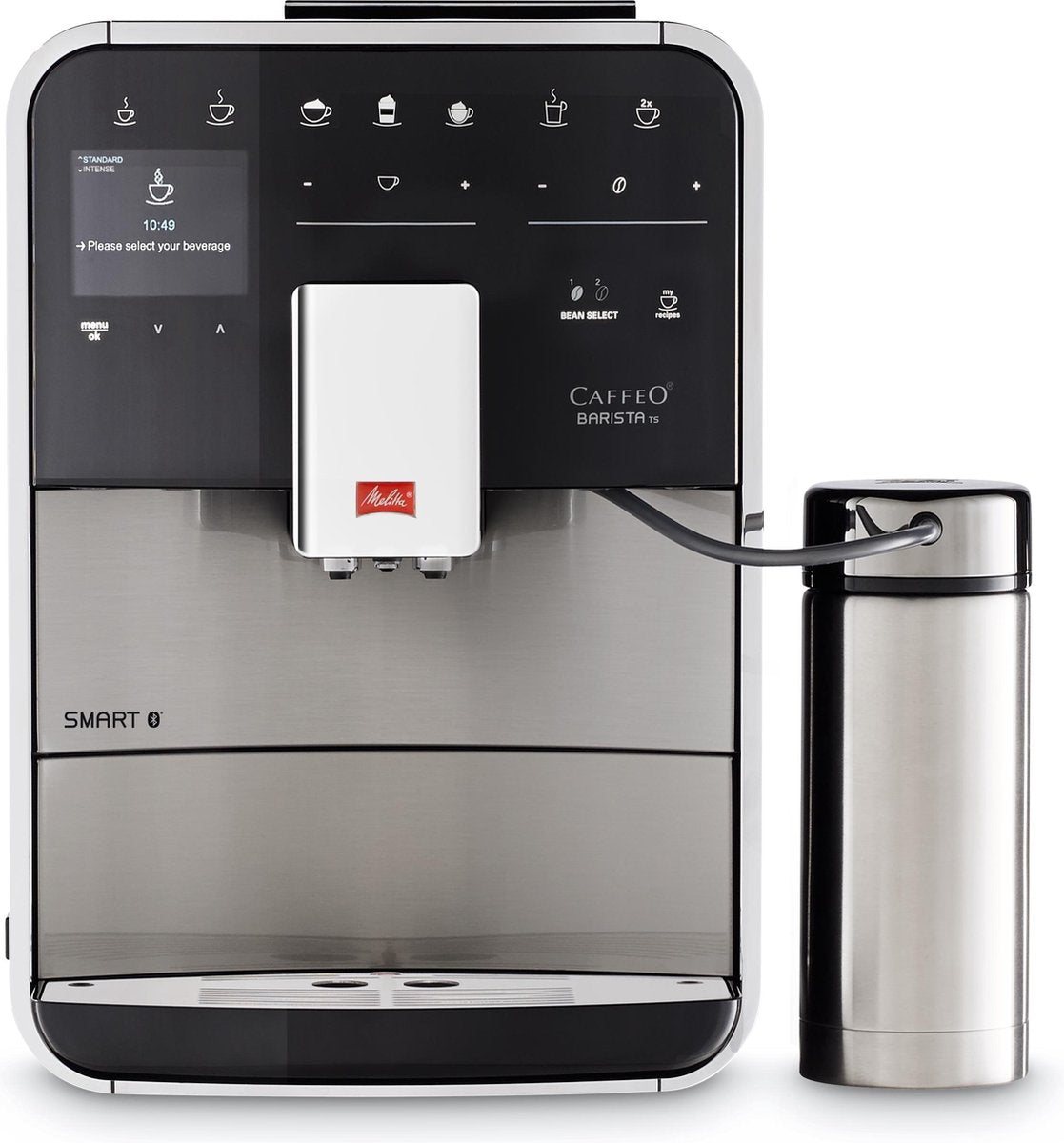Melitta Barista Smart TS SST  F860-100 - Epressomachine - Zilver/zwart