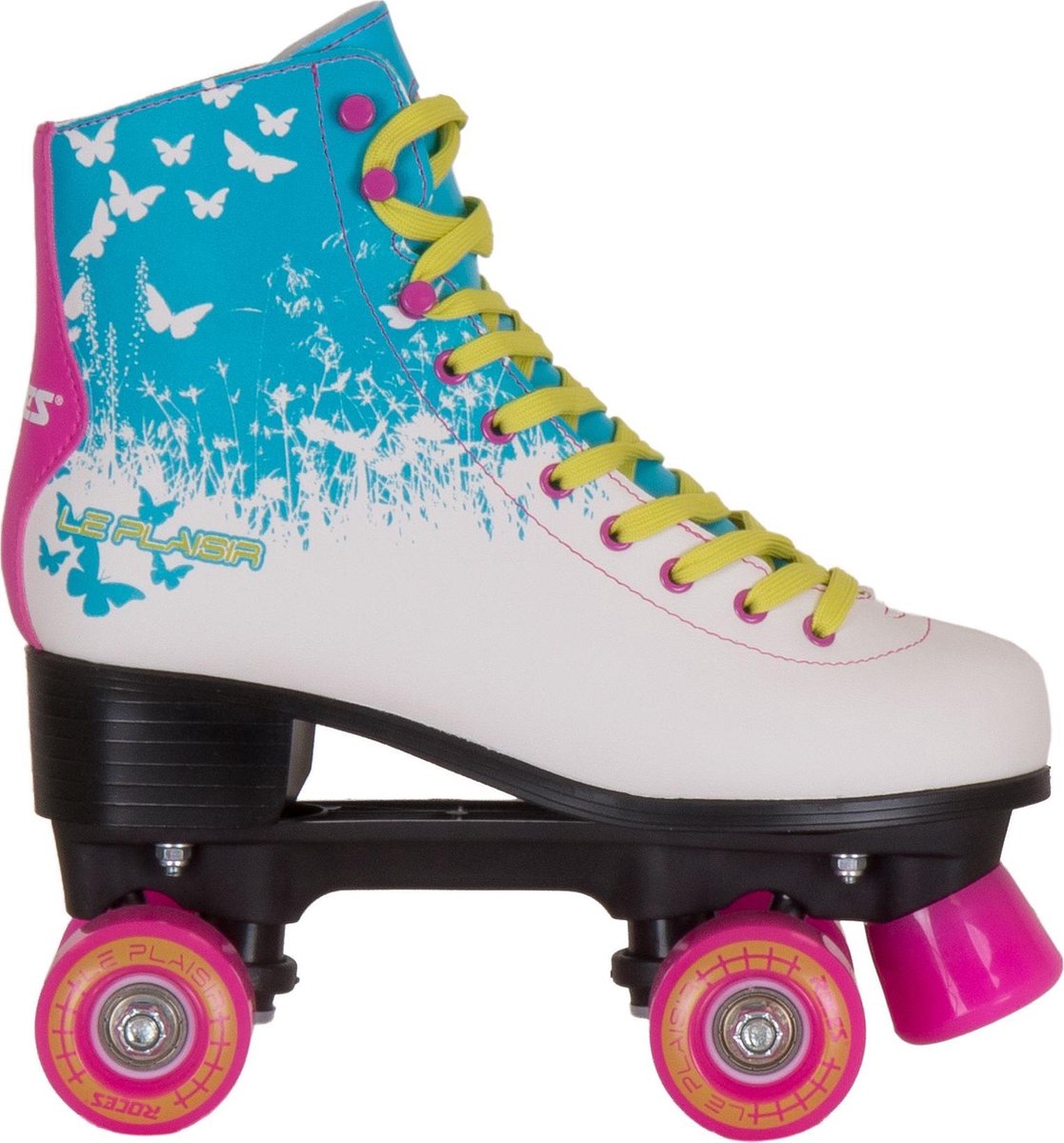 Roces Rolschaatsen - Maat 35Volwassenen - blauw - wit - roze - groen