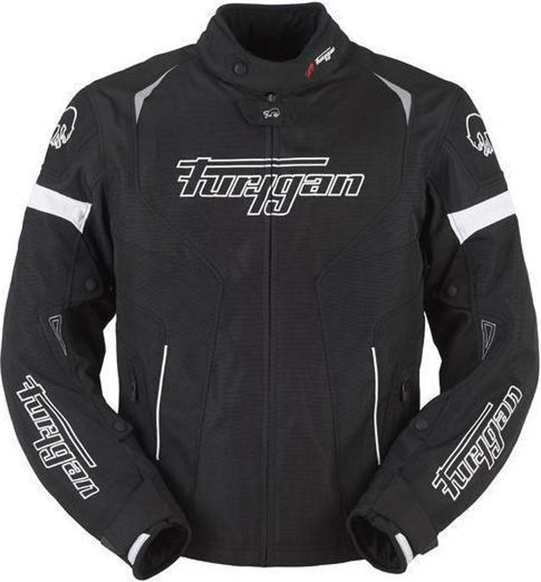 Furygan Spark 3in1 Vented Evo Black White Textile Motorcycle Jacket S