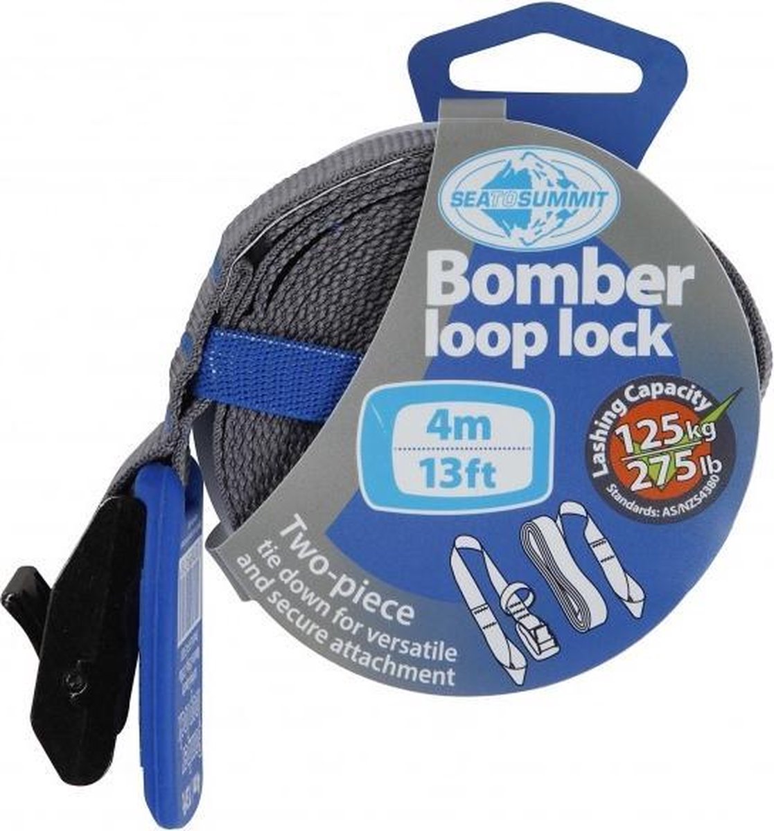 Sea To Summit Spanband Bomber Loop Lock 4 Meter 125 Kg Blauw
