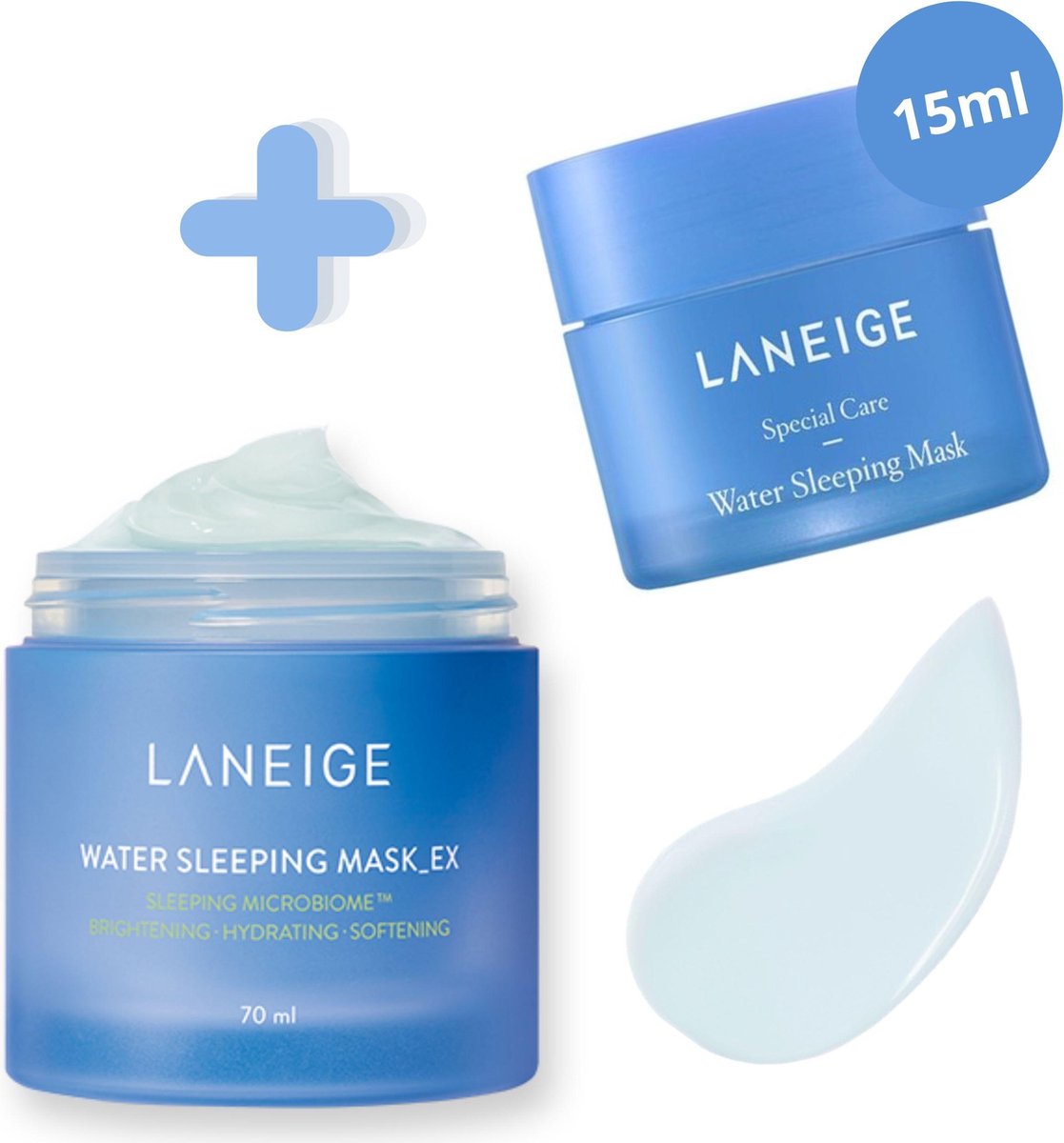 Korean Beauty Set: Laneige Sleeping Mask EX 70 ML (Renewed 2021) + Mini Sleeping Mask 15ML Travel Size