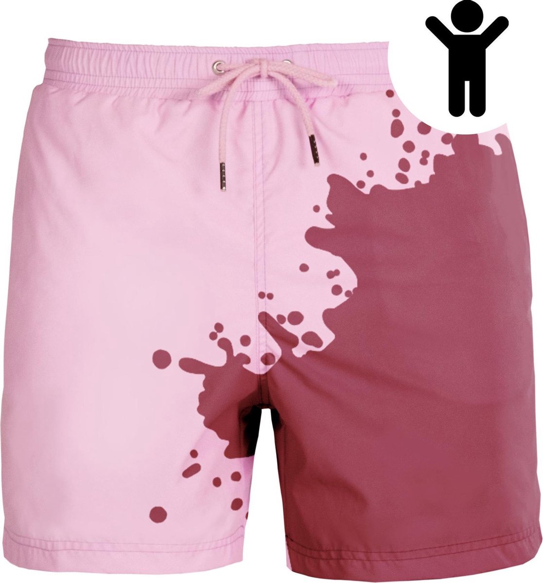 Bordeaux - Roze | Kleurveranderende zwembroek